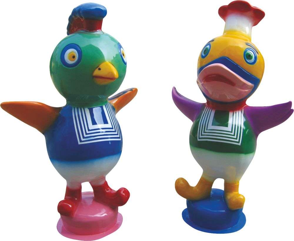 玻璃鋼產(chǎn)品 小鴨，小雞迎